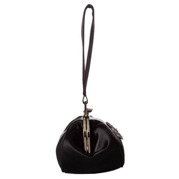 BADGLEY MISCHKA | Addison Satin Jeweled Wristlet ▪️Last One▪️ - Picture 2 of 7